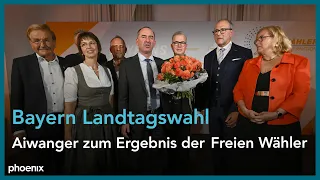 Aiwanger zu den Wahlergebnissen der Freien Wählern bei der bayrischen Landtagswahl am 08.10.23