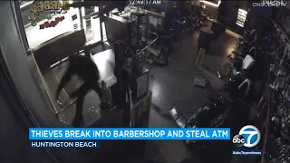 Thieves break into Huntington Beach barbershop and steal ATM machine