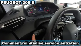 Remise à zéro compteur vidange Peugeot 208 II - إعادة تعيين مؤشر الصيانة إلى الصفر