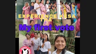 my first vote🎉😊✊|| kisne kisko Diya vote 😅✊|| public opinion 😁|| (19th April 2024)