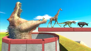 Who can Jump Over Spinosaurus Hole - Dinosaurs or Animals?