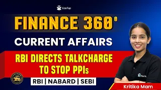 Finance Current Affairs RBI NABARD SEBI Preparation | Current Affairs MCQs | Finance 360 by EduTap