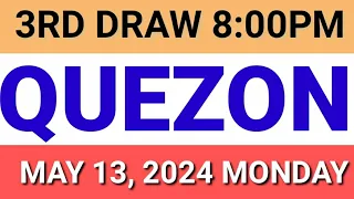 STL - QUEZON May 13, 2024 3RD DRAW RESULT
