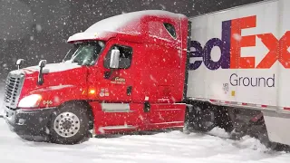 3-14-2021 Cheyenne, WY - Blizzard Warning Buries Semis - I80 & I25 Closed with Deep Snow - NAT Sound