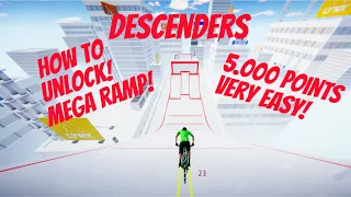 Descenders - How to unlock the MEGA RAMP! (5.000 points VERY EASY)