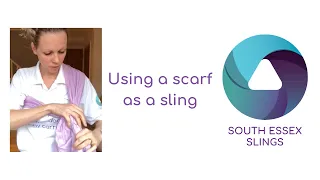 Using a scarf as a sling with a slip knot