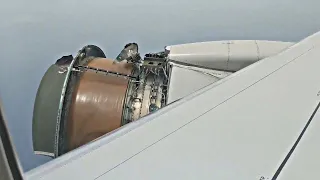 Silnik zaczął się rozpadać podczas lotu!