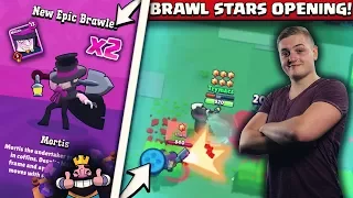 NEW SUPERCELL GAME! | BRAWL STARS 50 CHEST OPENING! MAXED EPIC CARD GAMEPLAY! | Brawl Stars Deutsch