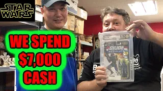 We Spend $7000 Cash Storage Wars Action Figures Star Wars GI JOE MARVEL ABANDONED Auction