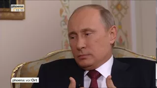 Jörg Schönenborn im Gespräch mit Wladimir Putin