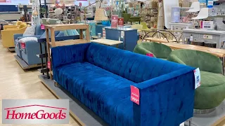 HOMEGOODS SOFAS ARMCHAIRS COFFEE TABLES CONSOLES DECOR SHOP WITH ME SHOPPING STORE WALK THROUGH