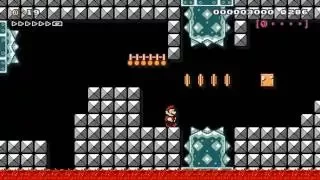 Super Mario Maker Levels: "Skewered Key Coins"