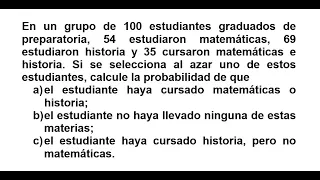 Probabilidad (parte2) - Ejercicio 1 || Probabilidad y Estadística