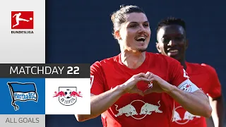 Sabitzer rocket sees Leipzig close in on Bayern |  Hertha Berlin - RB Leipzig | 0-3 | All Goals