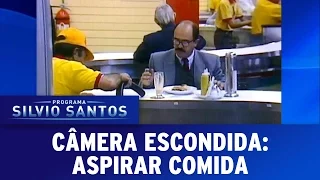 Aspirar comida | Câmeras Escondidas (23/04/17)