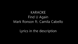 Find U Again - Mark Ronson ft.  Camila Cabello (Instrumental)