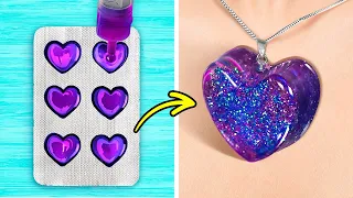 SUPER CUTE DIY JEWELRY CRAFTS WITH 3D PEN, RESIN, POLYMER CLAY AND GLUE GUN