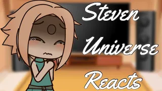 Past Steven universe reacts! ( crystal gems + paridot and lapis ) react to edits - part 3 ( short )
