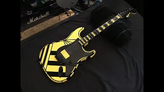 How I made a Michael Sweet of Stryper inspired Strat guitar from a Simple Mod Gone Wrong Part 2 of 2