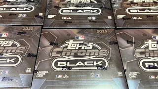 NEW RELEASE!  2023 TOPPS CHROME BLACK BASEBALL CARDS!  FULL CASE!