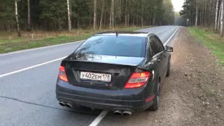 C63 AMG W204 Akrapovic Slip-on exhaust