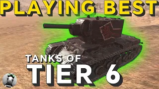 Playing the BEST tech tree tanks in TIER 6 in World of Tanks Blitz!