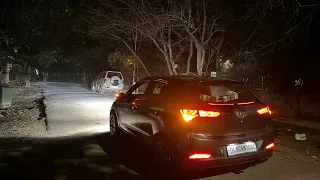 My Project Car Getting Bright Led Light Setup | Modified Hyundai I20 | Led Lighting Setup