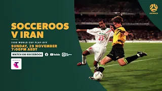 Full Game: Socceroos v Iran in 1997 FIFA World Cup Play-Off