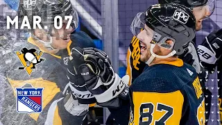 Game Recap: Penguins vs. Rangers (03.07.21) | Three Goals in 61 Seconds!