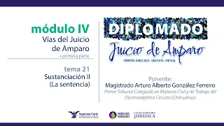 Jueves 28 de abril de 2022. Diplomado "Juicio de Amparo", edición 2022. Módulo IV.