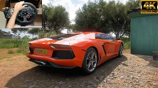 Lamborghini Aventador Forza Horizon 5 | Logitech G29 Forza Horizon 5