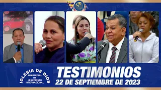 Testimonios 22 de septiembre de 2023 - Iglesia de Dios Ministerial de Jesucristo Internacional