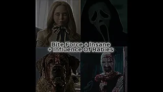 M3GAN vs Ghostface vs Cujo vs Art The Clown #m3gan #ghostface #cujo #arttheclown #horror