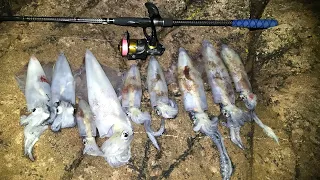 Jigging At Night For Squid - Squid Jigging Uk - Lure Fishing Uk - Sea Fishing Uk