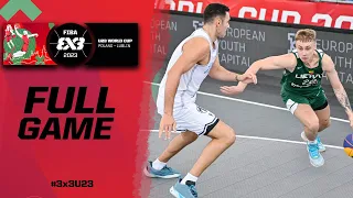 Italy 🇮🇹 vs Lithuania 🇱🇹 | Men | Full Game | FIBA 3x3 U23 World Cup 2023