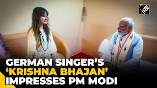 ‘Achyutam Keshavam…’ German singer Cassandra Mae Spittmann sings in front of PM Modi in Palladam