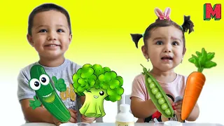 Yes Yes Vegetables Song for kids by Mustafa | Nursery Rhymes & Kids songs