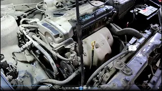 Замена подушки ДВС и установка крышки ремня ГРМ на Hyundai Elantra 2,0 Хендай Элантра 2002 года