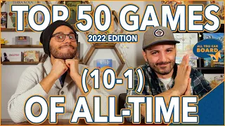 Top 50 BEST Board Games of All-Time | 2022 Edition | 10 - 1