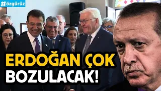 Erdoğan'ın keyfi çok kaçacak! İmamoğlu ve Almanya Cumhurbaşkanı Steinmeier'ın samimi anları!