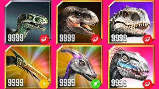 ALL SUPERDINOSAURUS GEN 2 LV 999 | JURASSIC WORLD THE GAME