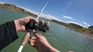 First trip to Pueblo Reservoir in southern Colorado. Bed fishing debacle!