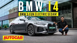 2022 BMW i4 review - The electric BMW sedan is FUN! | First Drive | Autocar India