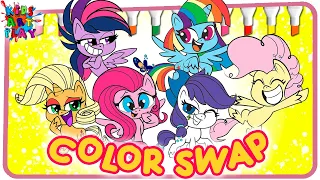 My Little Pony Pony Life Recoloring ALL PONIES COLOR SWAP Part 3 Coloring Pages