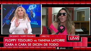 "Ojalá se te caiga el cu...", Yanina Latorre contra Floppy Tesouro