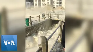 South Africa Cape Town Hit By Winter Sea Foam