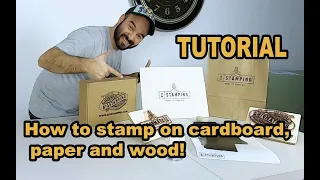 TUTORIAL PRINTING PAPER, CARDBOARD AND WOOD WITH BIGSTAMPING