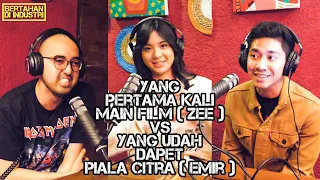 YANG PERTAMA KALI MAIN FILM vs YANG UDAH DAPAT PIALA CITRA | Zee JKT48 & Emir Mahira