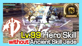 Lv99 Mystic Knight Hero Skill (New) / How much Gauge% per skill / Dragon Nest Korea (2023 June)