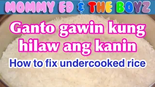 #Shorts : HILAW na KANIN REMEDY | How to Fix Undercooked Rice - Easy & Simple #Lifehacksandtips